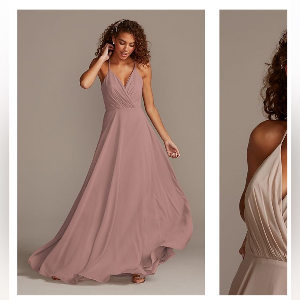 David’s Bridal Rose Quartz Dress